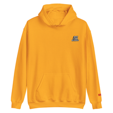 Yellow hoodie with 'New York Weirdo' embroidered on the left side of the chest