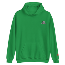 Green hoodie with 'New York Weirdo' embroidered on the left side of the chest