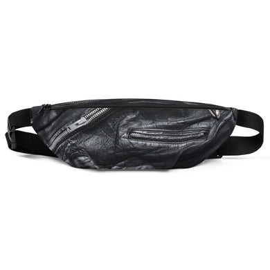 Front view of the Johnny Waist Bag Leather Look Waist Bag.