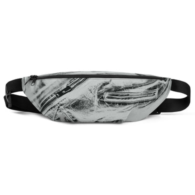 Front view of the Johnny Waist Bag Leather Look Waist Bag.