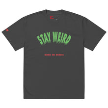 Faded black oversized Stay Weird t-shirt by Heroes Are Weirdos