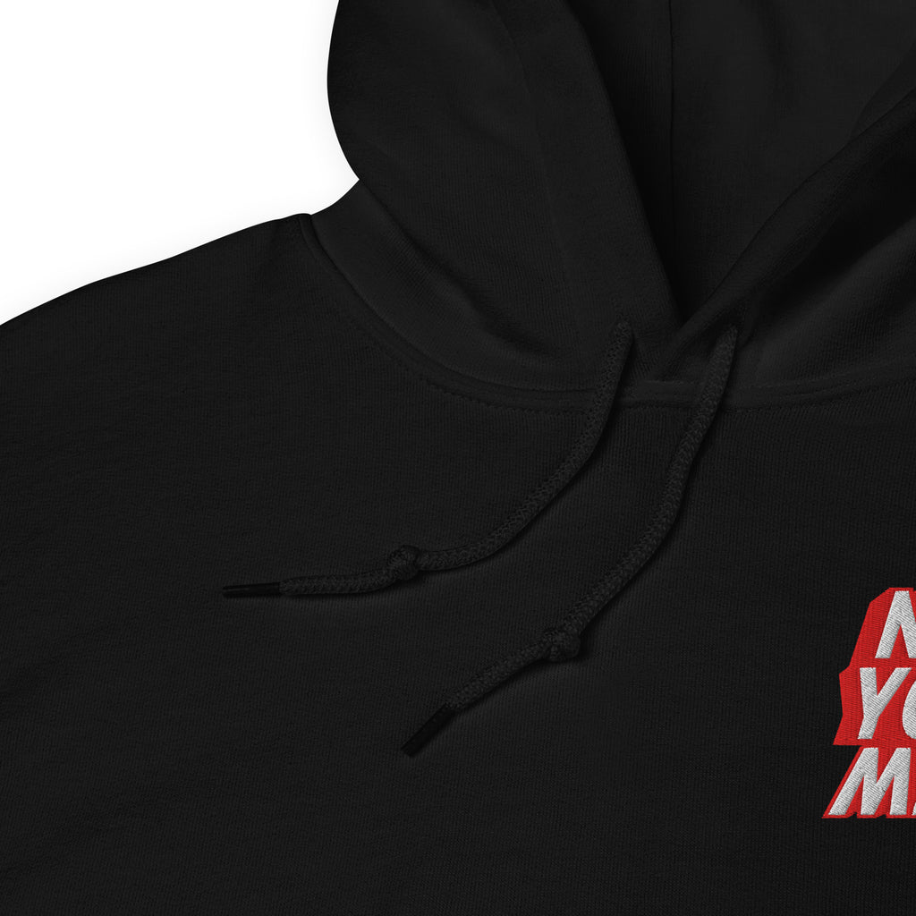 Black hoodie detail