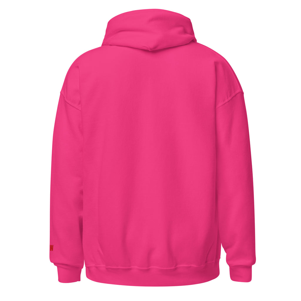Back view of pink Hoodie