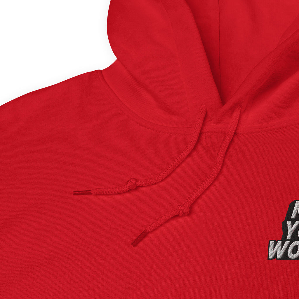 Close-up of a red hoodie