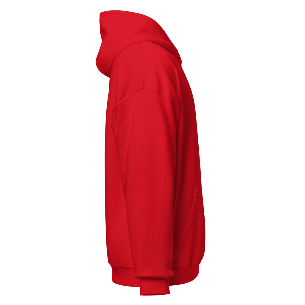 Side view of Red hoodie