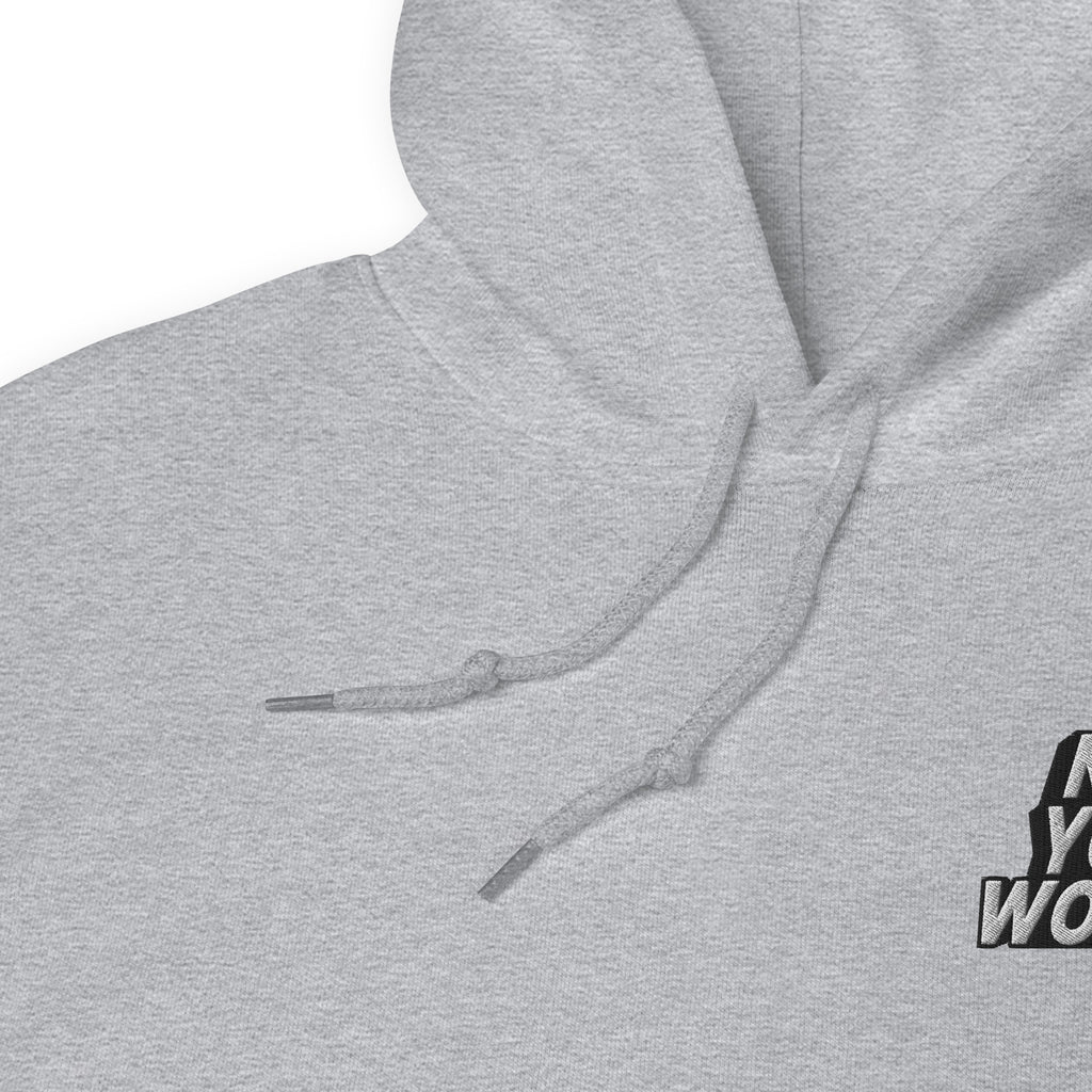Gray hoodie detail