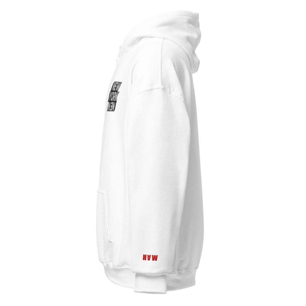 Side view of hoodie. 